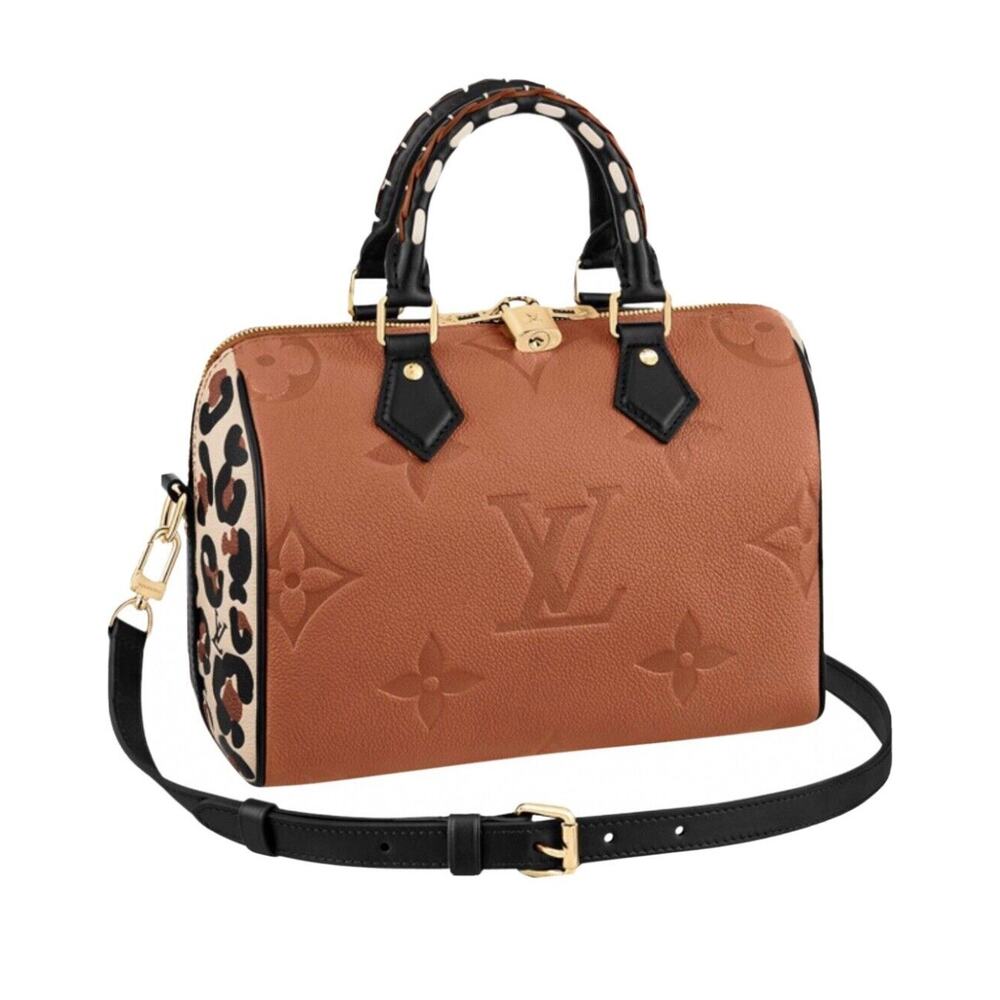 LOUIS VUITTON SPEEDY 25 WILD AT HEART Caramel Bag 🦄 Limited Edition